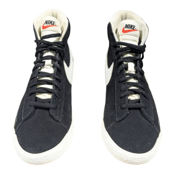 NIKE Blazer Mid 77 Suede 'Black White' Sneakers Size 6Y/W7.5 - Picture 4 of 9